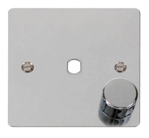 Click Define FPCH140PL Polished Chrome 1 Gang Dimmer Plate and Knob