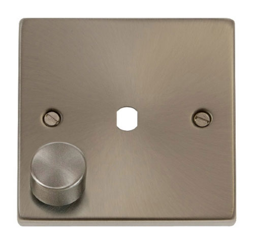 Scolmore Click Deco VPSC140PL 1 Gang Dimmer Plate and Knob