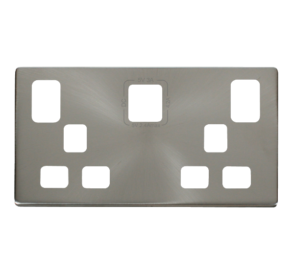 Definity SCP486BS Brushed Stainless Steel Cover Plate