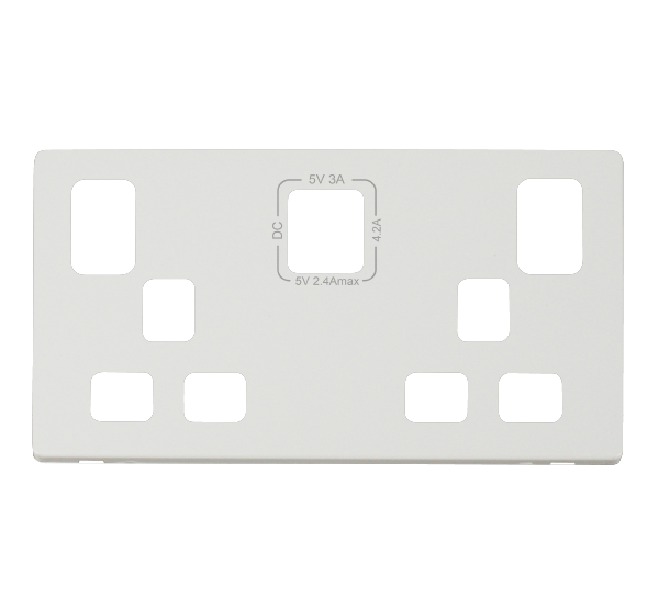 Definity SCP486PW Polar White Cover Plate