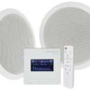 AVSL Bluetooth Ceiling Speaker Set with In-Wall Bluetooth Amplifier & Remote