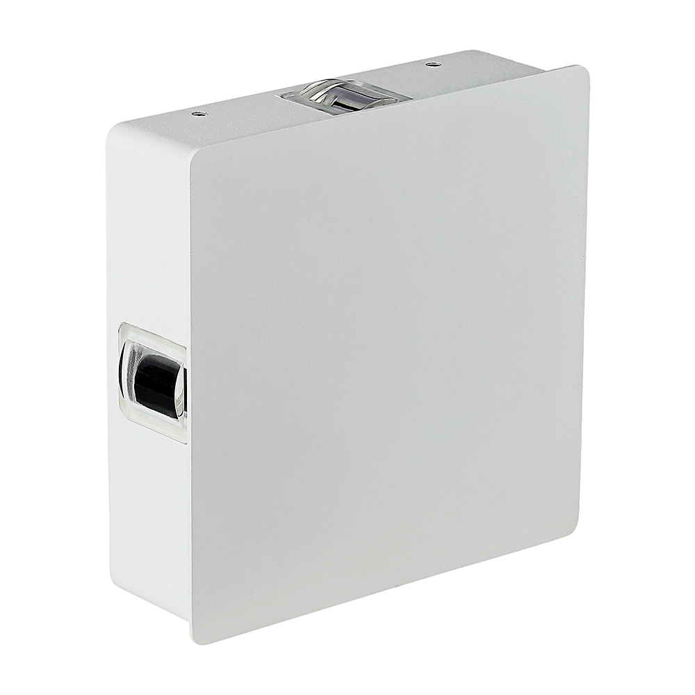 VTAC 4W LED Square Wall Light 4 Way Output White IP65 Side