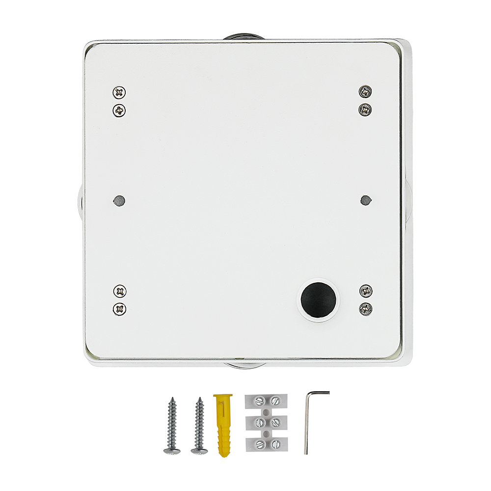 VTAC 4W LED Square Wall Light 4 Way Output White IP65 Rear
