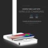 VTAC 5 Watt LED Table Lamp with Wireless Charger White Phone Charge