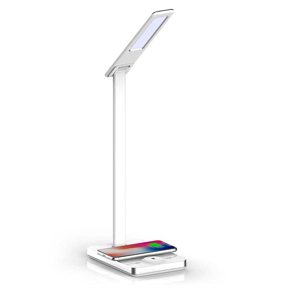 VTAC 5 Watt LED Table Lamp with Wireless Charger White