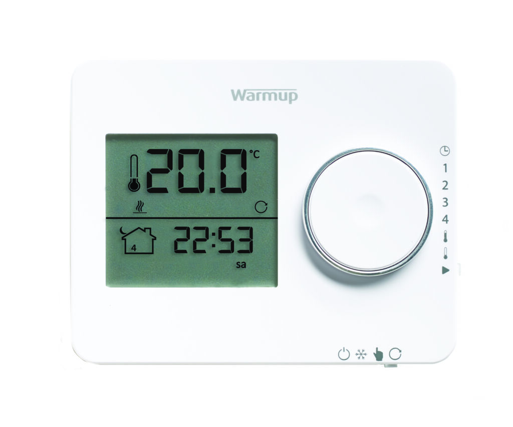 Warmup Tempo Programmable Thermostat Porcelain White