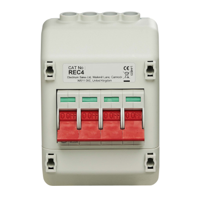 Wylex REC4 100A 4 Pole Isolator Switch and Enclosure