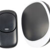 Mercury Wireless Plug-in Doorbell with LED Alert Black