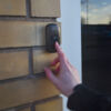 Mercury Wireless Plug-in Doorbell with LED Alert Black Bell Push