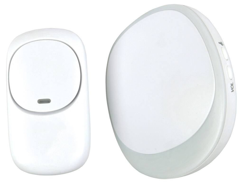 Mercury Wireless Plug-in Doorbell with LED Alert White