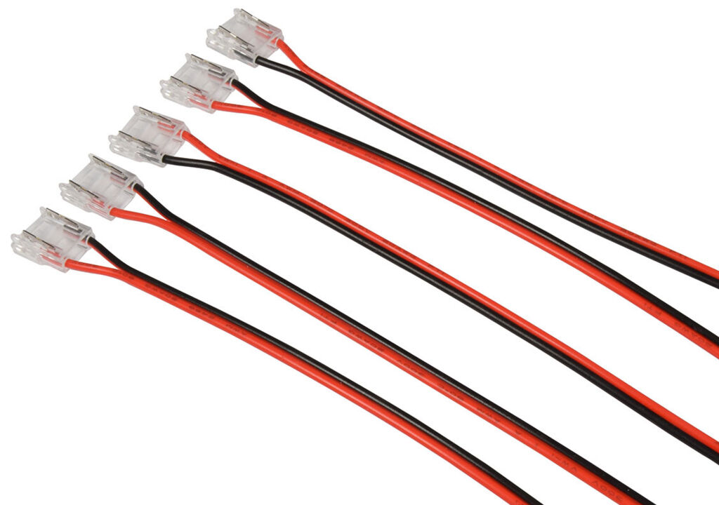 Solderless Single Colour COB LED Strip 10mm Flex Connectors - 5 Pack