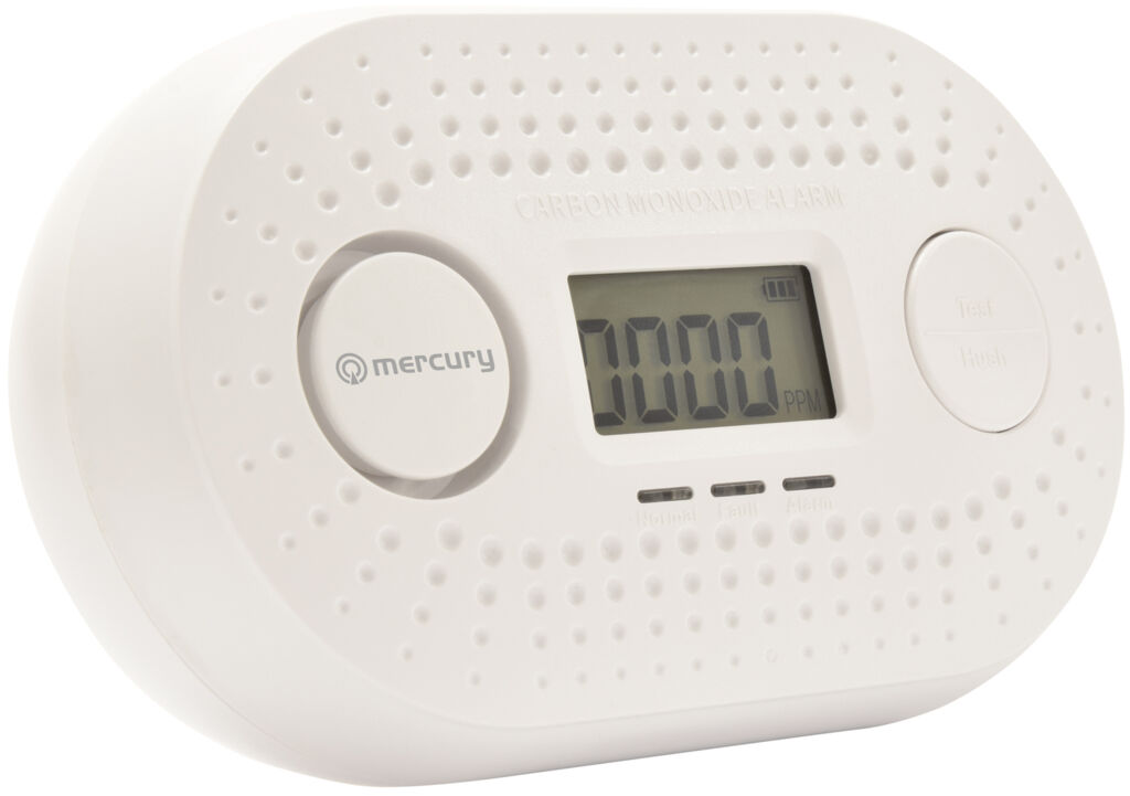 Mercury Carbon Monoxide Alarm with 10 Year Sealed Battery
