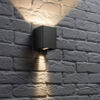 WAD12ABK LED Adjustable Up Down Wall Light Black