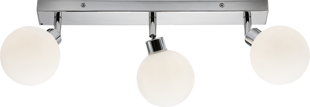 IP44 G9 Triple Bar Spotlight with Round Frosted Glass - peclights