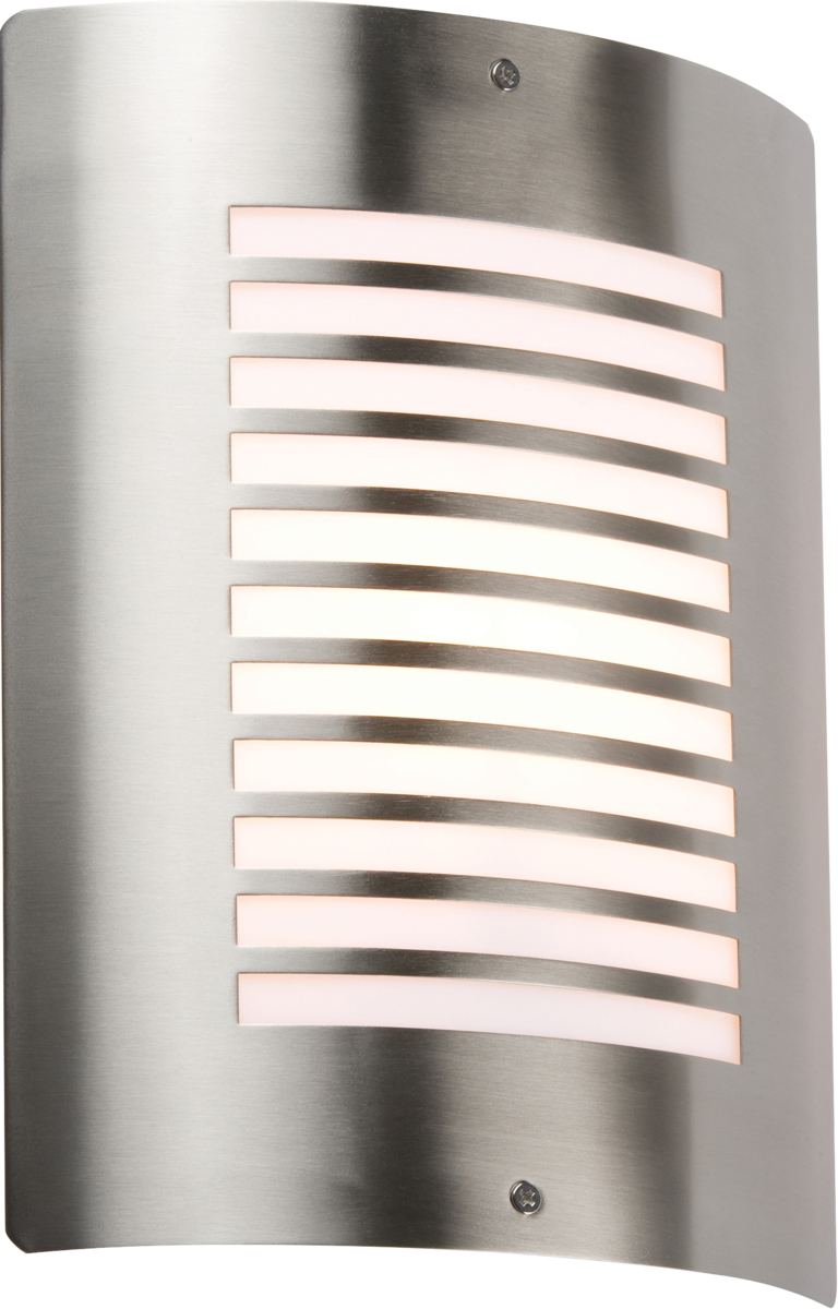Knightsbridge NH028 Stainless Steel Wall Light with Opal Diffuser