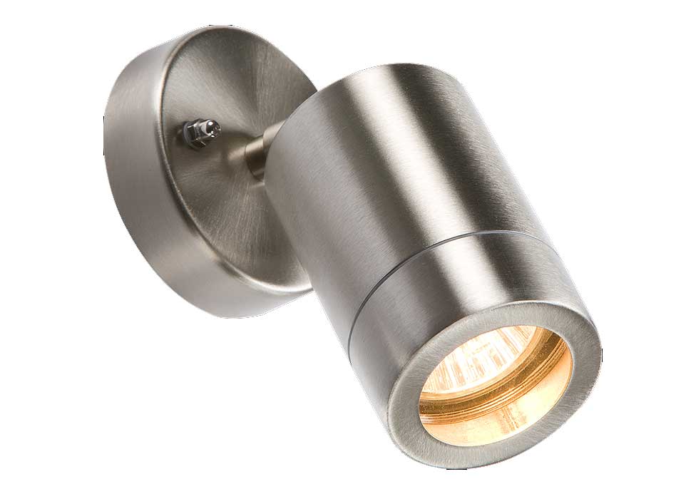 KNIGHTSBRIDGE WALL2L Up and Down IP65 Wall Light Stainless Steel 