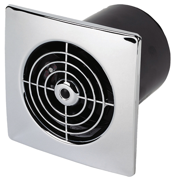 Manrose LP150STC 6" Chrome Lo Profile Extractor Fan Timer
