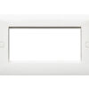 MB184WHI 2 Gang 4 Aperture Euro Front Plate