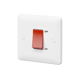 45A DP Switch Single Plate