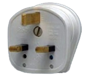 MK 646WHI 13 Amp Fused 3 Pin Safety Plug Top