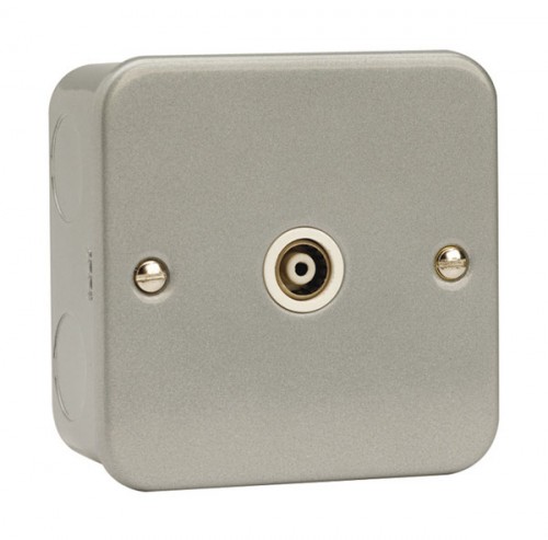 CL158 1 Gang Isolated Coaxial Socket Outlet