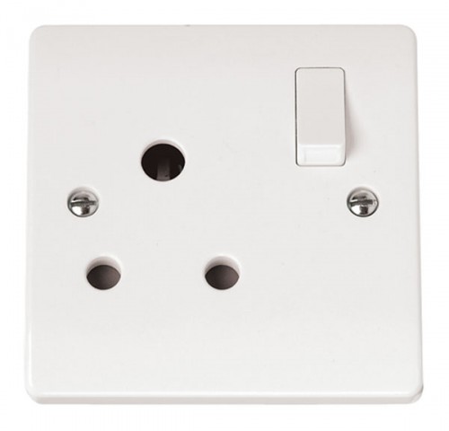 Scolmore Click Mode CMA034 15A Round Pin Switched Socket Outlet