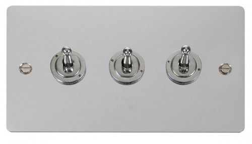 Scolmore Click Define FPCH423 10AX 3 Gang 2 Way Toggle Switch