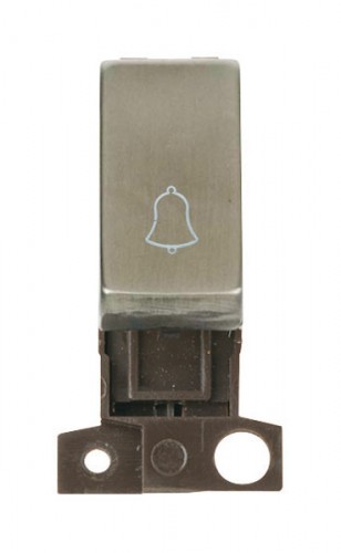 MD005SS 1 Way Retractive Ingot 10A Switch 'Bell' Stainless Steel