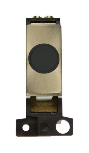 MD017BKAB 20A Ingot Flex Outlet Module Black Antique Brass