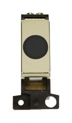 MD017BKBR 20A Ingot Flex Outlet Module Black Brass