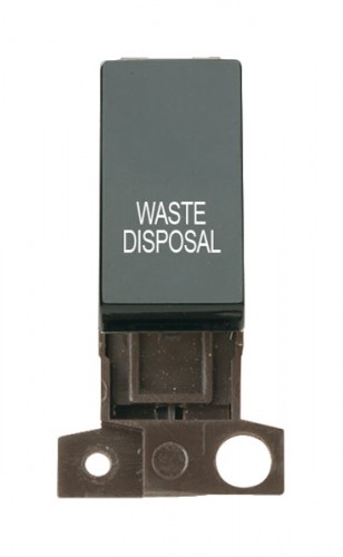MD018BKWD 13A Resistive 10AX DP Switch Black Waste Disposal