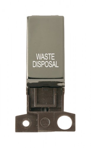MD018BNWD 13A Resistive 10AX DP Switch Black Nickel Waste Disposal