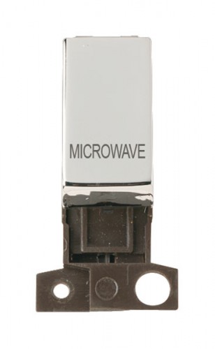 MD018CHMW 13A Resistive 10AX DP Switch Chrome Microwave