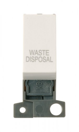 MD018PWWD 13A Resistive 10AX DP Switch Polar White Waste Disposal