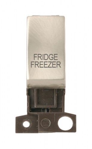 MD018SCFF 13A Resistive 10AX DP Switch Satin Chrome Fridge Freezer