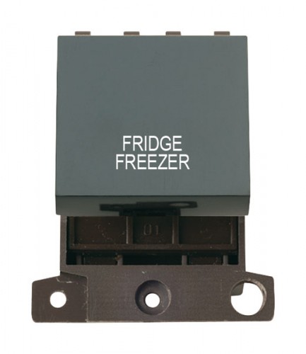 MD022BKFF 20A DP Switch Black Fridge Freezer