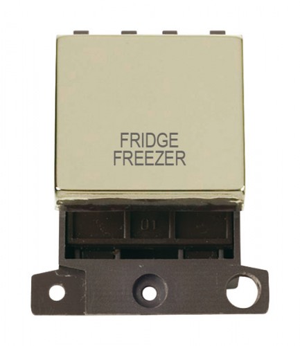 MD022BRFF 20A DP Ingot Switch Brass Fridge Freezer