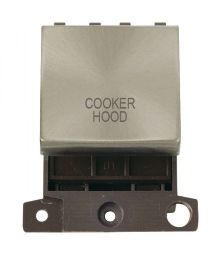 MD022BSCH 20A DP Ingot Switch Brushed Stainless Steel Cooker Hood