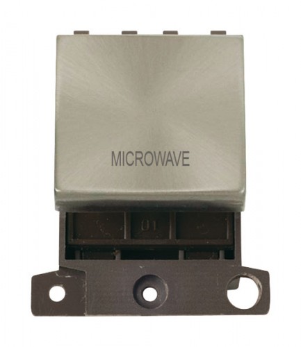 MD022BSMW 20A DP Ingot Switch Brushed Stainless Steel Microwave