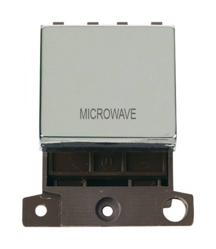 MD022CHMW 20A DP Ingot Switch Chrome Microwave