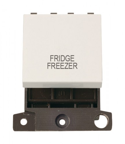 MD022PWFF 20A DP Switch Polar White Fridge Freezer