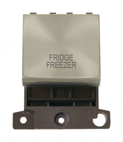 MD022SCFF 20A DP Ingot Switch Satin Chrome Fridge Freezer