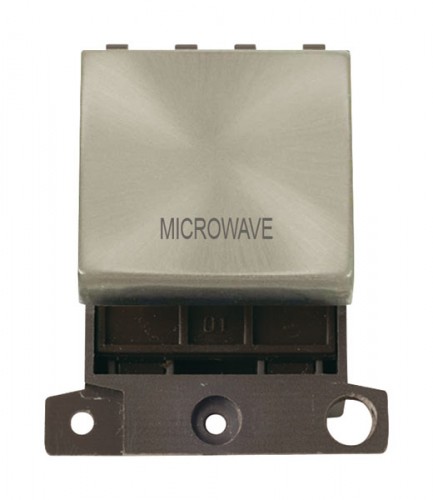 MD022SCMW 20A DP Ingot Switch Satin Chrome Microwave