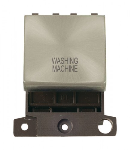 MD022SCWM 20A DP Ingot Switch Satin Chrome Washing Machine