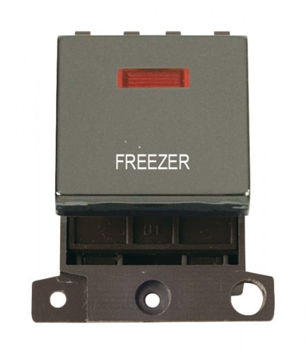 MD023BNFZ 20A DP Ingot Switch With Neon Black Nickel Freezer