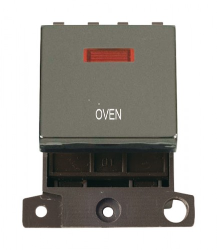 MD023BNOV 20A DP Ingot Switch With Neon Black Nickel Oven
