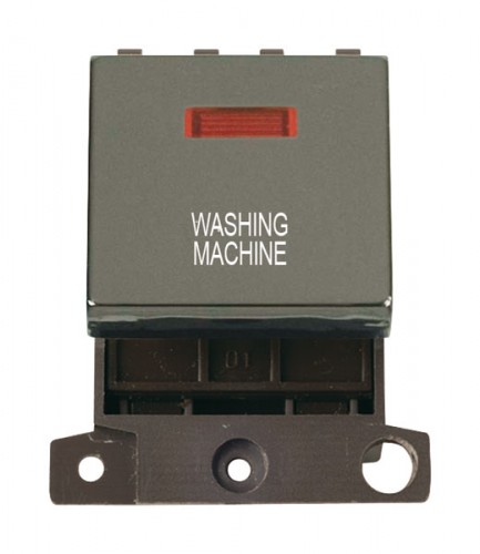 MD023BNWM 20A DP Ingot Switch With Neon Black Nickel Washing Machine