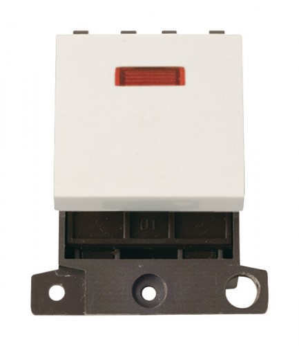 MD023PW 20A DP Switch With Neon Polar White