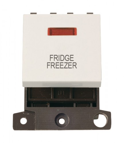 MD023PWFF 20A DP Switch With Neon Polar White Fridge Freezer