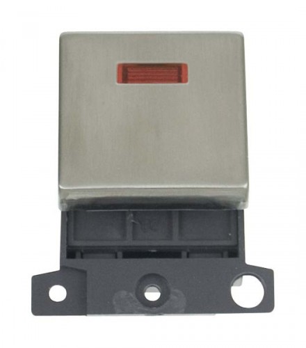 MD023SS 20A DP Ingot Switch With Neon Stainless Steel